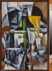 Martwa natura. Obraz Lyubova (Lioubov) Sergeyevna Popova (1889-1924), olej na płótnie
