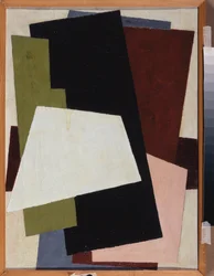 Malarstwo architektoniczne. Obraz Lyubova (Lioubov) Sergeyevna Popova (1889-1924), olej na płótnie