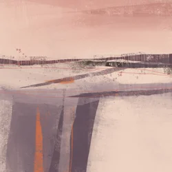 Stonowany, abstrakcyjny horyzont