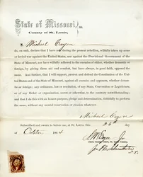 Przysięga lojalności Michaela Cayona z Missouri, hrabstwo St. Louis