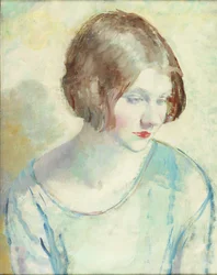Helen (olej i ołówek na płótnie)