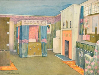 Dekoracja Małej Sypialni, c1899.
