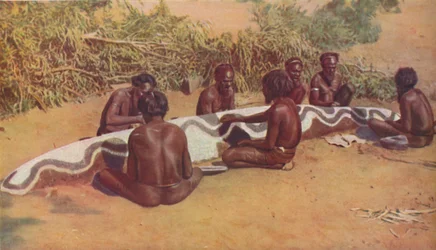 „Rytuał totemistyczny wśród czarnych Australijczyków”, około 1935