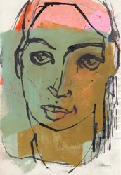 Szkicownik 25, 2025 (tempera, tusz na papierze)