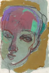 Szkicownik 26, 2025 (tempera, pastele, kredki na papierze)