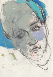 Szkicownik 29, 2025 (tempera, węgiel na papierze)