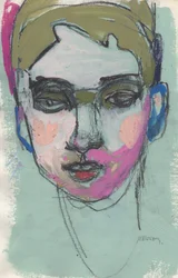 Szkicownik 40, 2025 (tempera, węgiel na papierze)