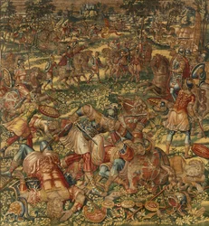 Historia Gideona, koniec XVI wieku (jedwab i wełna)