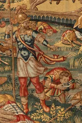 Historia Gideona, koniec XVI wieku (jedwab i wełna)