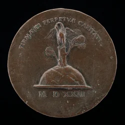 Pelikan w swojej pobożności [rewers], 1523.