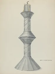 Świecznik Ołtarzowy Penitente 1937.