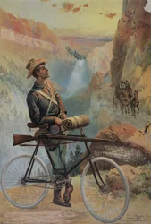 Golden Gate, zachód słońca w parku Yellowstone, ok. 1897 (chromolitografia)