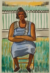 Figura siedząca, ok. 1934 (akwarela na papierze)