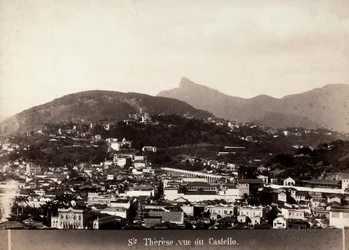 Widok Santa Teresa w Brazylii, ok. 1880-90 (zdjęcie czarno-białe)