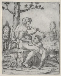 Faun i dziecko, ok. godz. 1509.