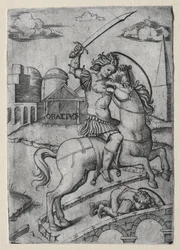 Horatius Cocles broniący mostu Sublician.