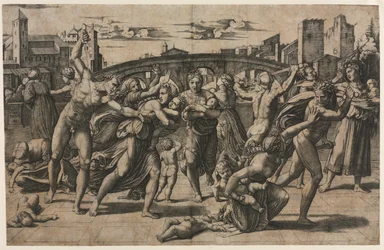 Rzeź niewiniątek z jodłą, około 1511-1512.