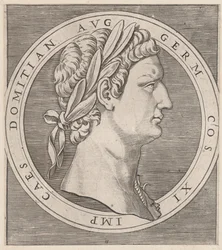 Zwierciadło rzymskiej świetności: Domicjan, z Dwunastu Cezarów, ca. 1500-1534., ca. 1500-1534.