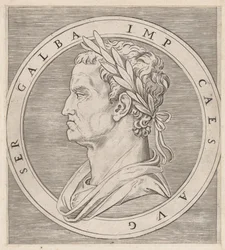 Lustro rzymskiej świetności: Galba, z Dwunastu Cezarów, ca. 1500-1534., ca. 1500-1534.