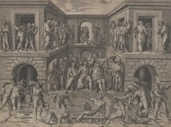 Męczeństwo św. Wawrzyńca, według Bandinelli, ca. 1520.