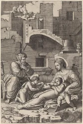 Święta Rodzina z Młodym Św. Janem Chrzcicielem (Madonna Długiego Uda)