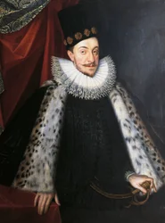 Portret Zygmunta III Wazy, króla Szwecji i Polski, autorstwa Marcina Kobera, obraz