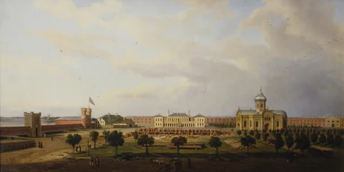 Widok wnętrza twierdzy Iwangorod, 1846