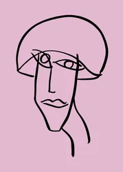 Kobieta, 2019 (tusz na papierze)