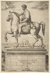 Posąg konny Marka Aureliusza, 1515-27.