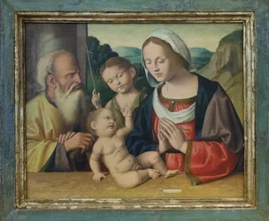 Święta Rodzina ze świętym Janem Chrzcicielem, ok. 1525-39 (olej na płycie)