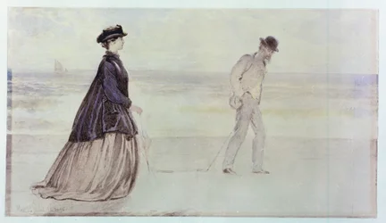 Szczęśliwa para - Pan i Pani Lammle, 1864 (wc na papierze)