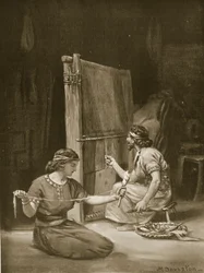 Krosno babilońskie, ilustracja z "Historii narodów" Hutchinsona (litografia)
