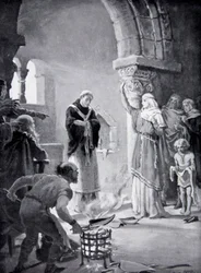 Sąd dziewięciu lemieszy, ilustracja z „Historii narodu”