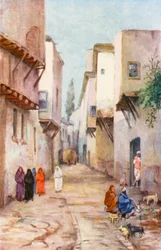 Straight Street, Damaszek (kolorowa litografia)
