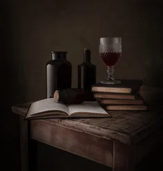 Stół do nauki w stylu starego świata