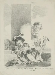 Dziecko i kot, 1778