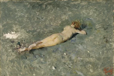 Akt na plaży w Portici, 1874