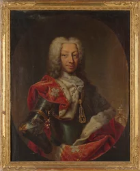 Karol Emanuel III 1701-1773, książę Sabaudii i król Sardynii, pierwsza połowa XVIII wieku.