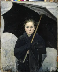 Parasol - Bashkirtseva, Maria Konstantinovna (1860-1884) - 1883 - Olej na płótnie - 93x74 - Państwowe Muzeum Rosyjskie, Petersburg