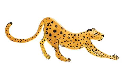 Leopard Yoga, 2020 (akwarela na papierze)