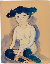 Helene z modną japońską fryzurą, 1909.