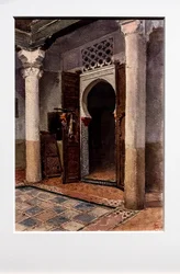 Narożnik mauretańskiego dziedzińca, około 1870-71