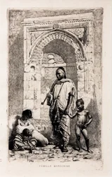 Marokańska rodzina, około 1862 (akwaforta na papierze)