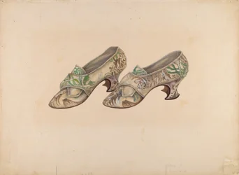 Buty damskie, ok. 1900 r. 1939.