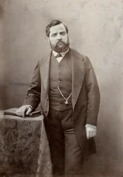 3/4 długości portret malarza Thomasa Couture