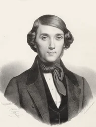 Portret pianisty i kompozytora Jean-Henri Raviny 1818-1906, ok. 1845.