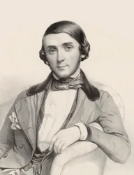 Portret pianisty i kompozytora Jean-Henri Raviny 1818-1906, ok. 1845.