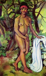 Naga czarna kobieta