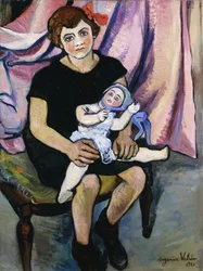 Dziewczynka z lalką, 1920