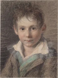 Łata portret chłopca.
